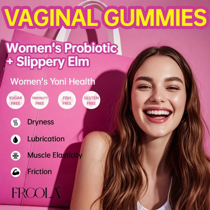 Feminine Private Care Gummies with Kacip Fatimah Fenugreek Maca Root Slippery Elm Manjakani Probiotic Blend