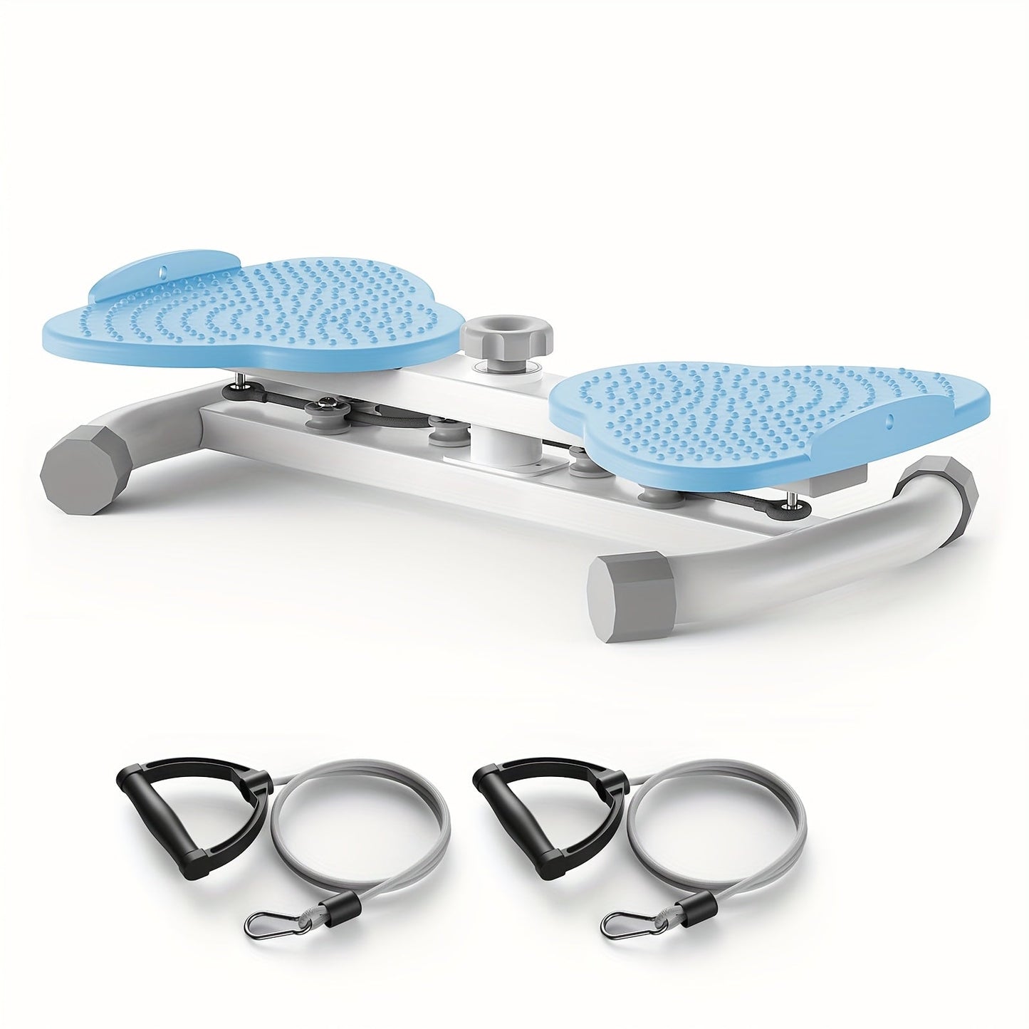 Fitness Equipment Waist Twist Platform with Figure-Eight Resistance Tubes Display and Three Colors