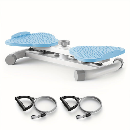 Fitness Equipment Waist Twist Platform with Figure-Eight Resistance Tubes Display and Three Colors