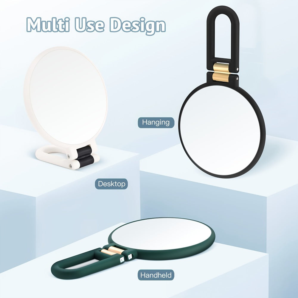 Magnifying Mirror 80X for Makeup & Skincare, Handheld 1X-80X Magnification Mirror with 360° Adjustable Handle