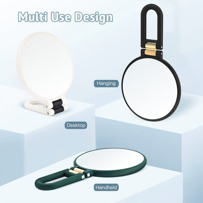 Magnifying Mirror 80X for Makeup & Skincare, Handheld 1X-80X Magnification Mirror with 360° Adjustable Handle