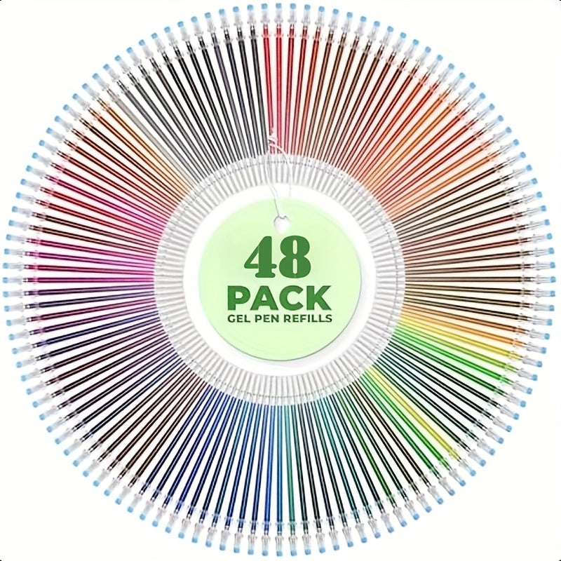 100-Pack Gel Pens Set Mixed Colors – Glitter, Metallic, Fluorescent & Colored Ink Pens for Drawing, Writing & Art Projects | Ages 14+