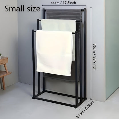 Towel Rack Freestanding 47 Inch Tall 3-Tier Floor Standing Towel Holder for Bathroom Bedroom Pool Outdoor
