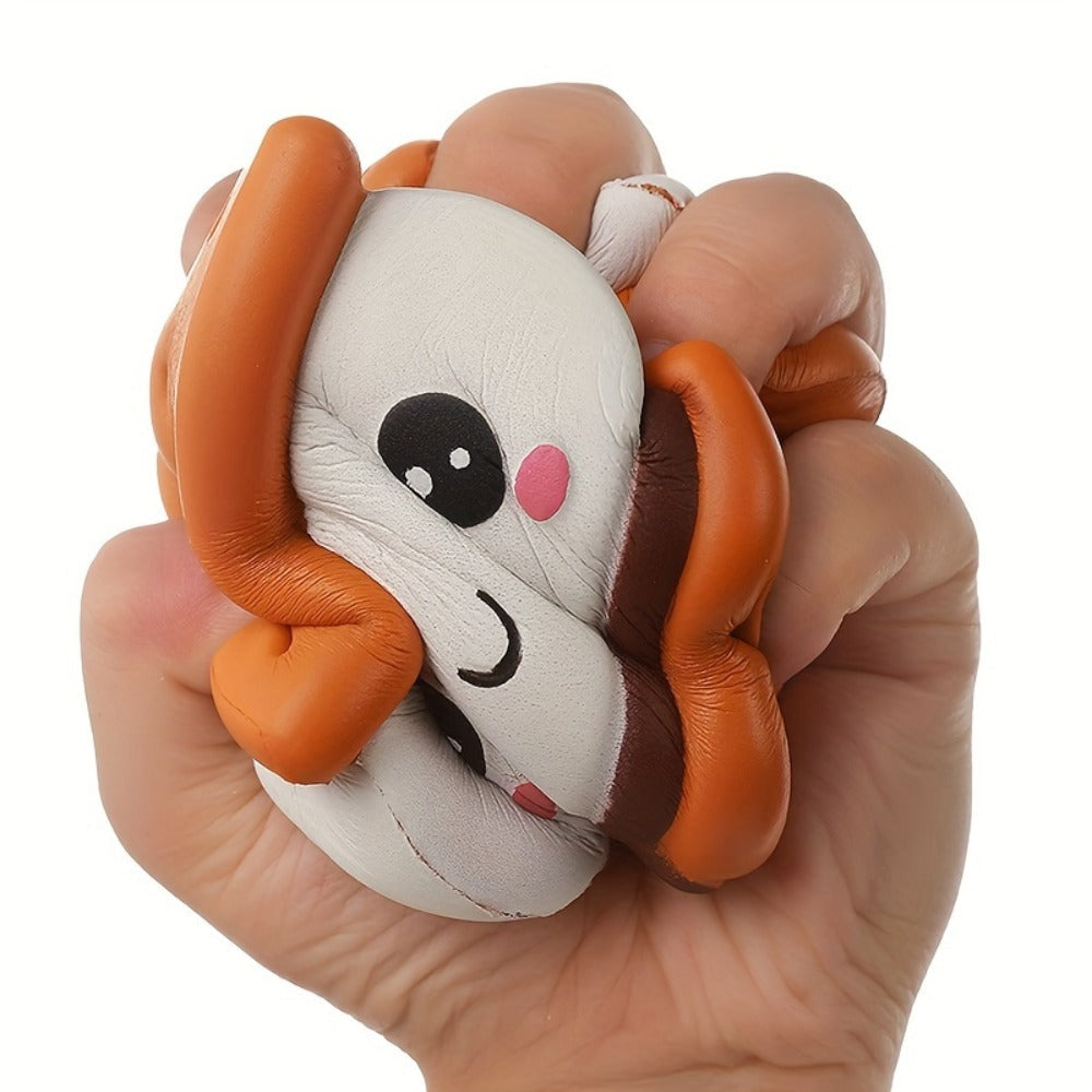 Chocolate Cookie Squishy Slow Rising Toy, PU Sensory Fidget Squeeze Toy for Kids, Safe, Stress, Butter & Chocolate Scented