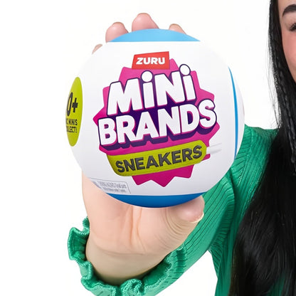 ZURU Mini Brands Sneakers Series 1 Mystery Capsule 2pcs, 5 Miniature Sneaker Collectibles with Cap