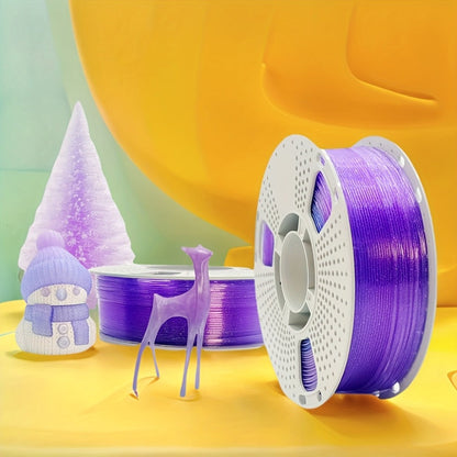 3D Printer Filament Gryddle Rainbow PLA 1.75mm 0.55lb Spool with Crystal, Jelly or Matte Color-Shift Finish