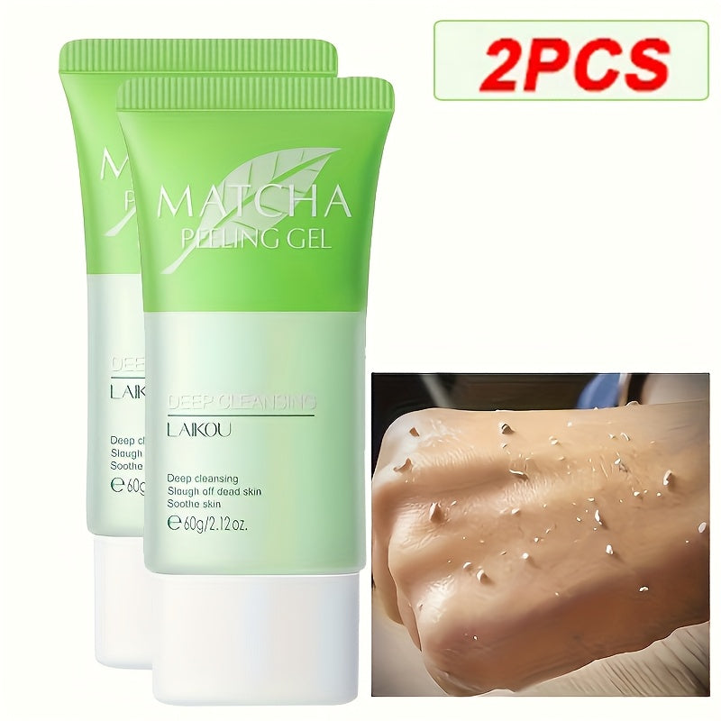 Matcha Peeling Gel Face Scrub with Tea Tree Salicylic Acid Exfoliating Alcohol Free Facial for Bath Time, Home Spa and Personal Care