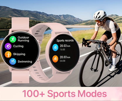 Smartwatch Voice Assistant for Women 1.39" Full Touch – Siri & Google, Wireless Calling, 100+ Sport Modes, Fitness Tracker, Weather