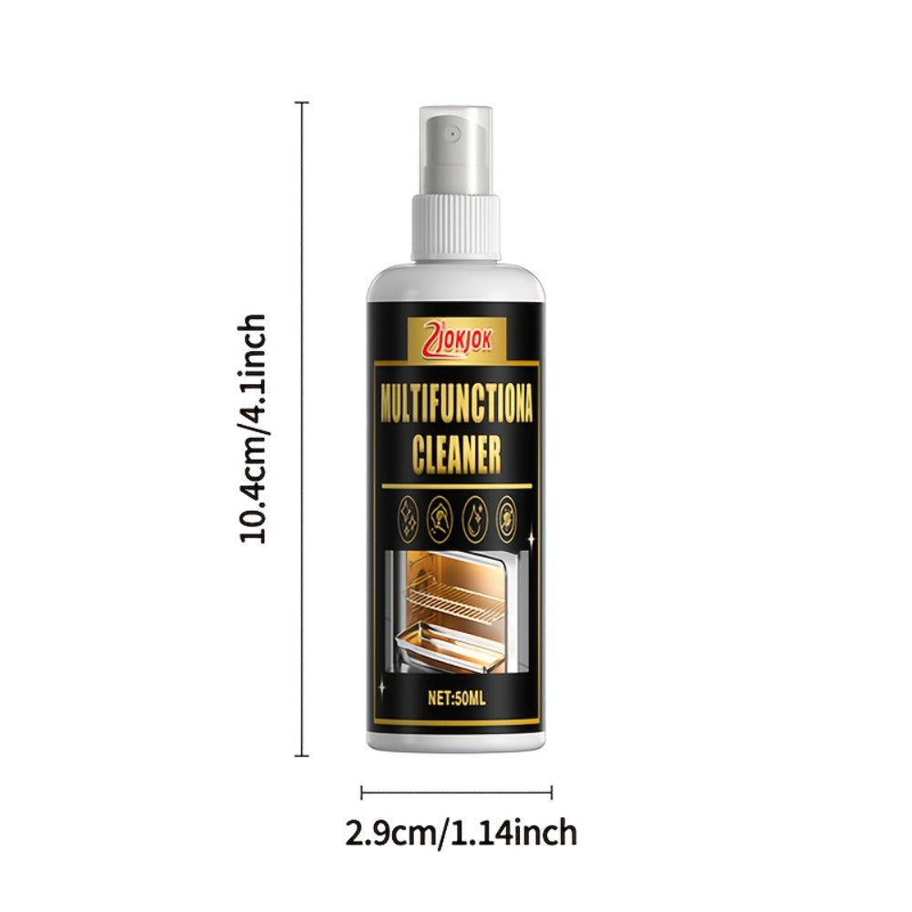 Calcium Carbonate Metal Cleaner Spray – Oil Stain Remover for Stove Oven Cooktop, Polish & Restoration Formula with Sponge