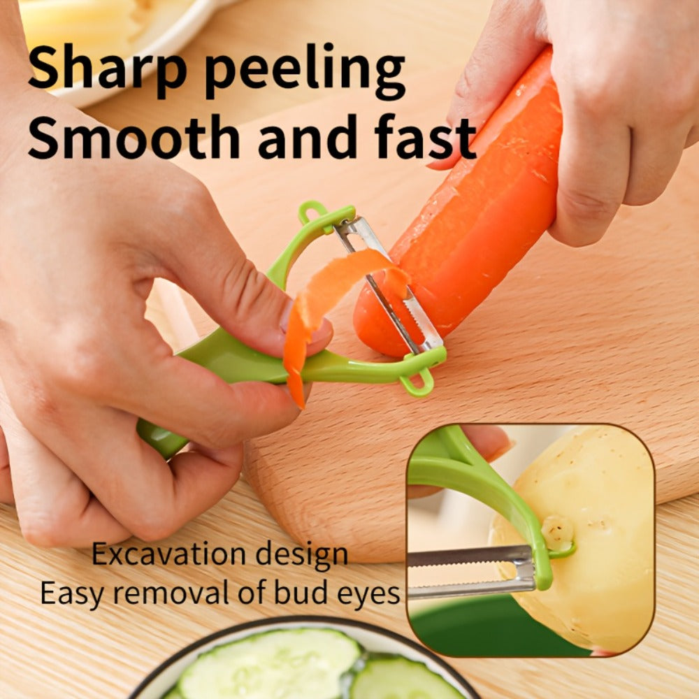 Vegetable Chopper 16-in-1 Manual Food Processor with Container, Onion Dicer, Potato Slicer, Garlic Mincer