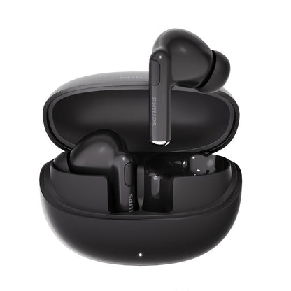 Wireless Earbuds Philips Bluetooth 6.0 Semi-Open Back with Rechargeable Case in White or Black