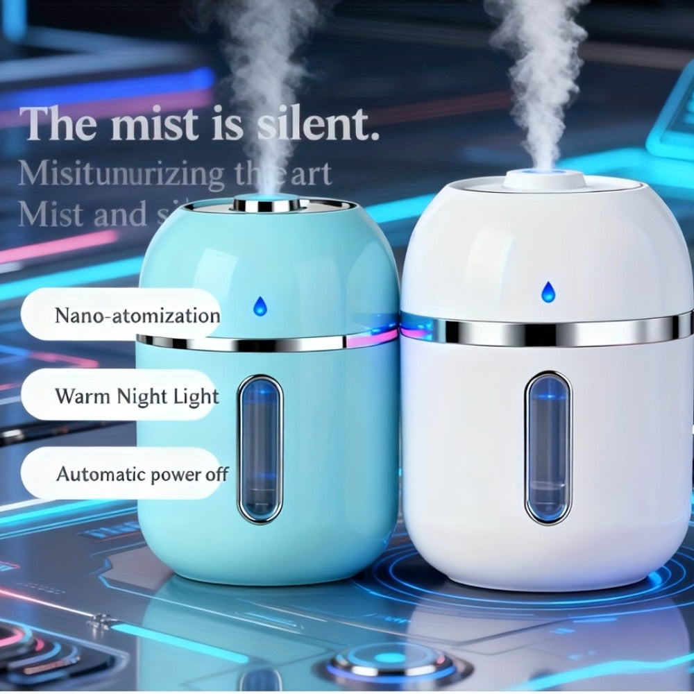 Aromatherapy Mist Humidifier USB Powered Night Light Low Noise Energy Efficient for Indoor for Entryways, Bedrooms and Living Spaces