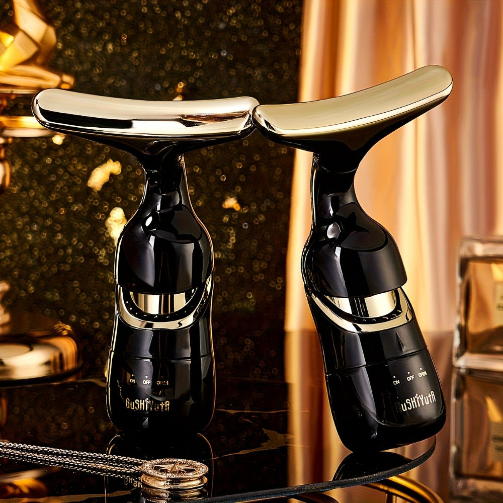 Facial Massager 3-in-1 with Interchangeable Heads for Face Neck Eyes for Home or Salon Spa Use