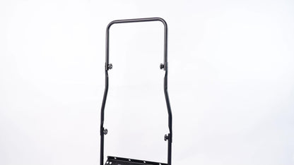 Rolling Lawn Aerator Push Spike 16.5" with 5-Star Steel Tines, Weight Tray & Steel Handle for Deep Soil Aeration