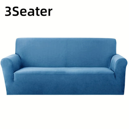 Sofa Cover Elastic Stretch Slipcover for 1, 2, 3 or 4-Seater Sofas in Seven Solid Colors with Model-Specific Size and Color Options