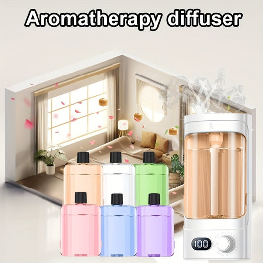 300ml Rechargeable Essential Oil Diffuser with Numeric Display, 100-Level Control Label and One Oil Bottle