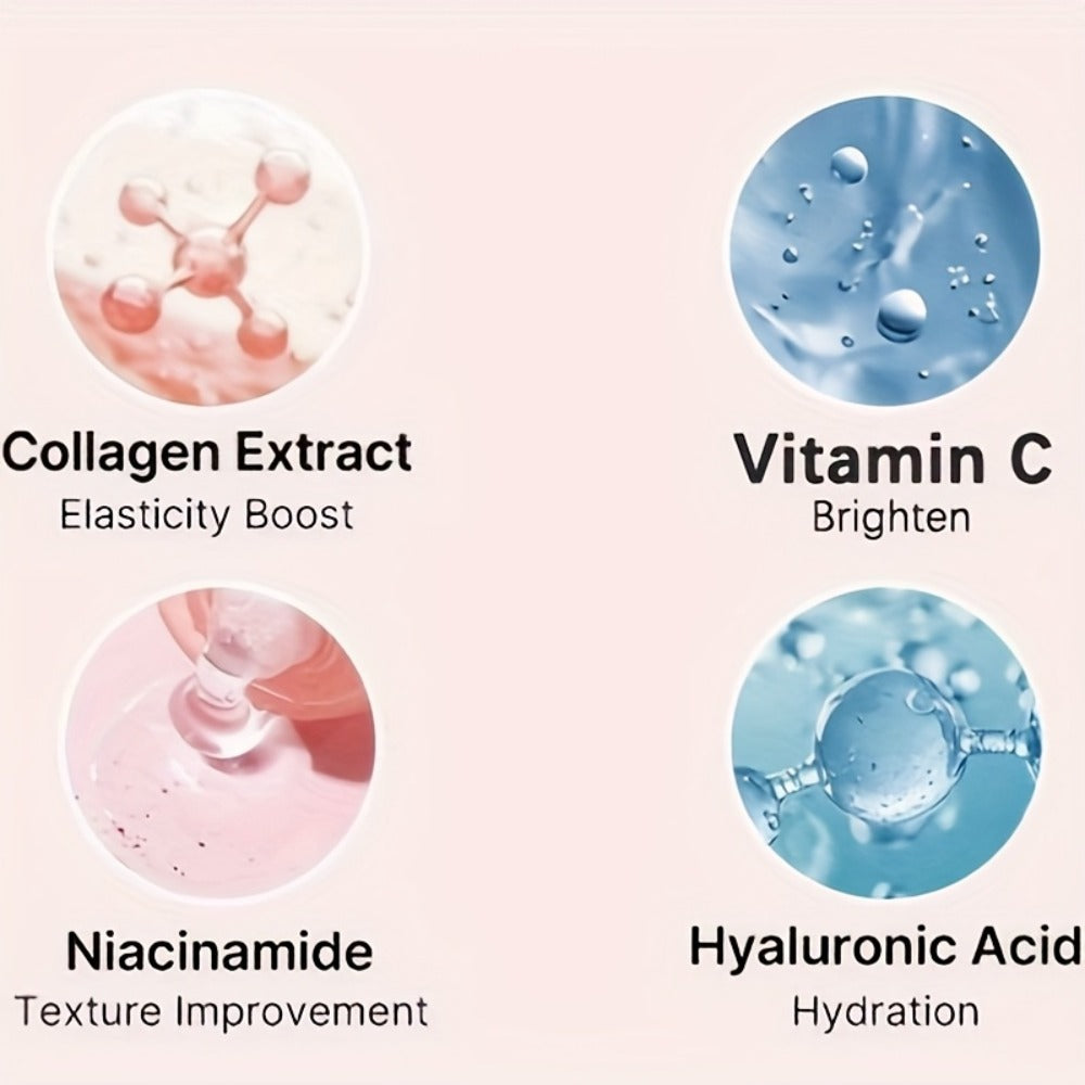 Collagen Night Mask Korean Skincare, Gel Face Mask with Applicator Brush, Hydrolyzed Collagen, Niacinamide