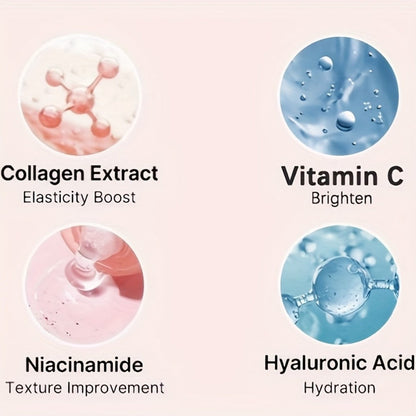 Collagen Night Mask Korean Skincare, Gel Face Mask with Applicator Brush, Hydrolyzed Collagen, Niacinamide