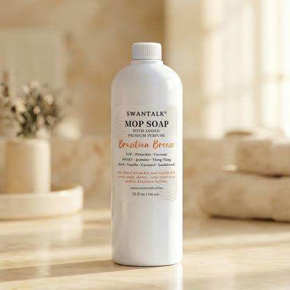 Concentrated Floor Cleaner 4X Formula 32 fl oz, SWANTALK Mop Soap Multi-Surface Streak-Free Floor Wash