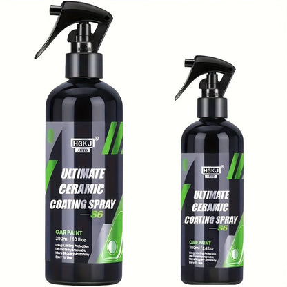 Car Ceramic Coating Spray by HGKJ with 100ml and 300ml Bottle Options for Exterior Paint Application