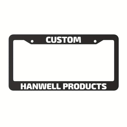 Custom License Plate Frame – 6 Font Styles, Heavy-Duty Weather-Resistant Car Tag Holder, Personalized Front & Rear License Plate Border
