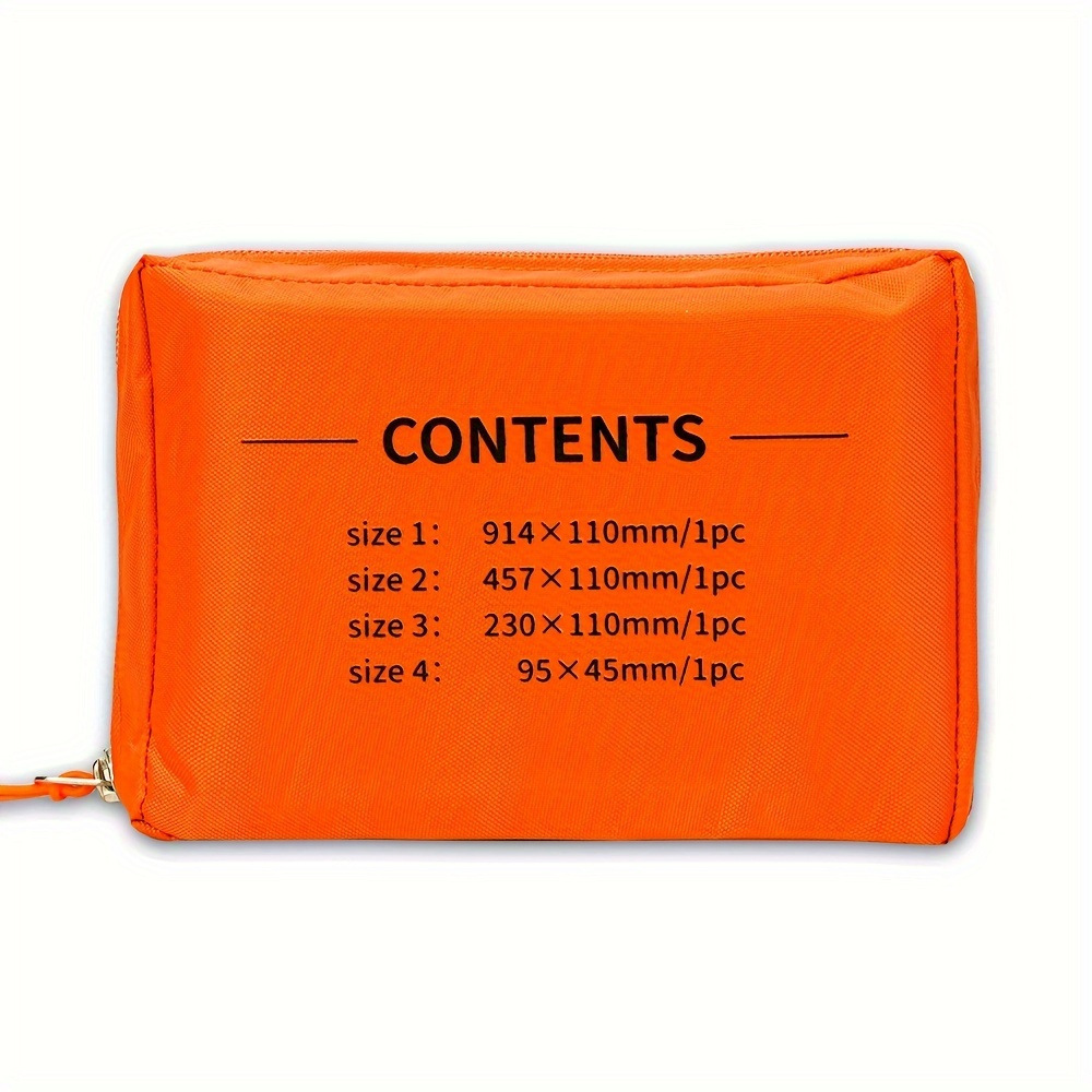 Emergency Splint Set 4pcs – Rollable First Aid Splints in 4 Sizes (36", 18", 9", 4"), Lightweight Compact Medical Splint for Outdoor
