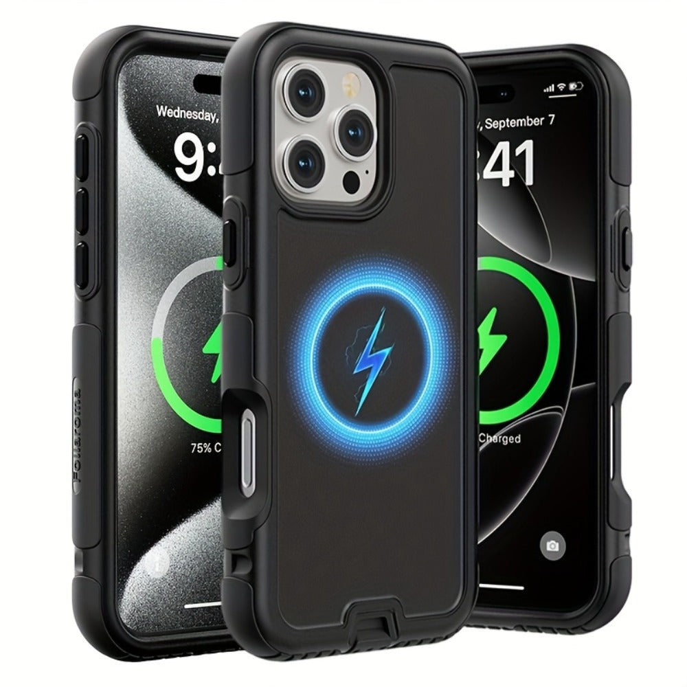 3-Layer Warrior Armor iPhone Case Full Body Shockproof Drop Protection Lining Built-In Dust Plug for an Everyday Personal Care Routine