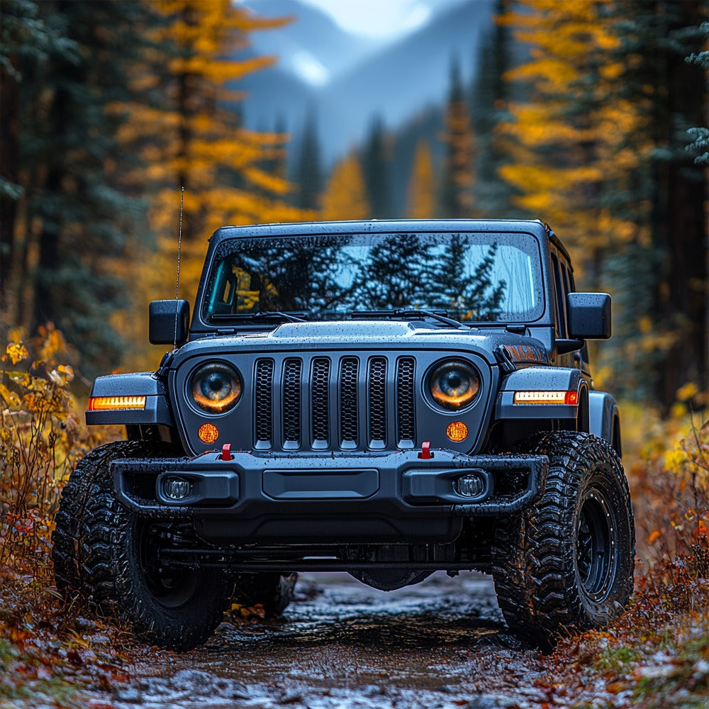 3D Beast Eye Headlight Stickers – Funny Car Headlight Decals for Jeep Round Headlights, Truck Body, Bumper & Window Decoration