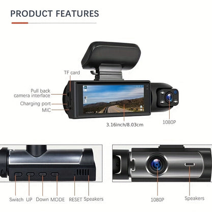 Dash Camera Checkout Options with Wide-Screen Dual-Camera Body or Two-Inch No-WiFi Models Pictured