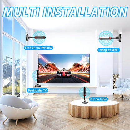 Amplified TV Antenna 150 Mile Range Indoor Outdoor, 8K 4K 1080P HD Digital Antenna, Free Local Channels ABC CBS NBC FOX PBS
