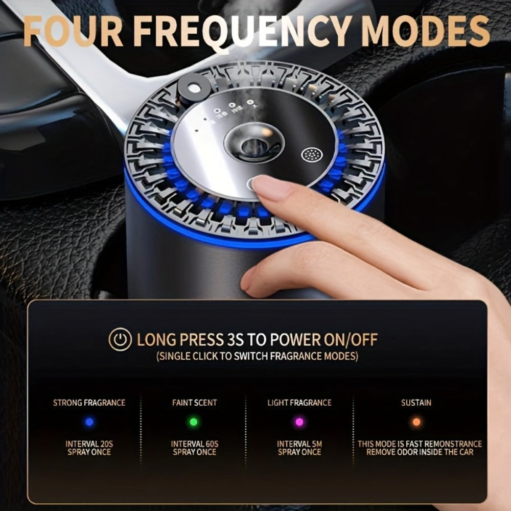 Rechargeable Cordless Car Diffuser with Starry Sky Roof Projection, Ultrasonic Aromatherapy Car Air Freshener