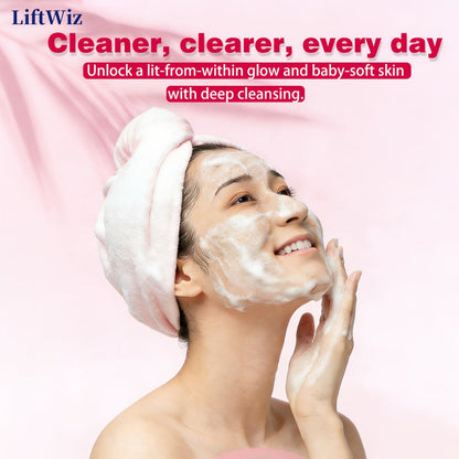 Silicone Facial Cleansing Brush Electric Face Scrubber 12000 Vibrations IPX7 USB Rechargeable Heat Massage for Home or Salon Spa Use