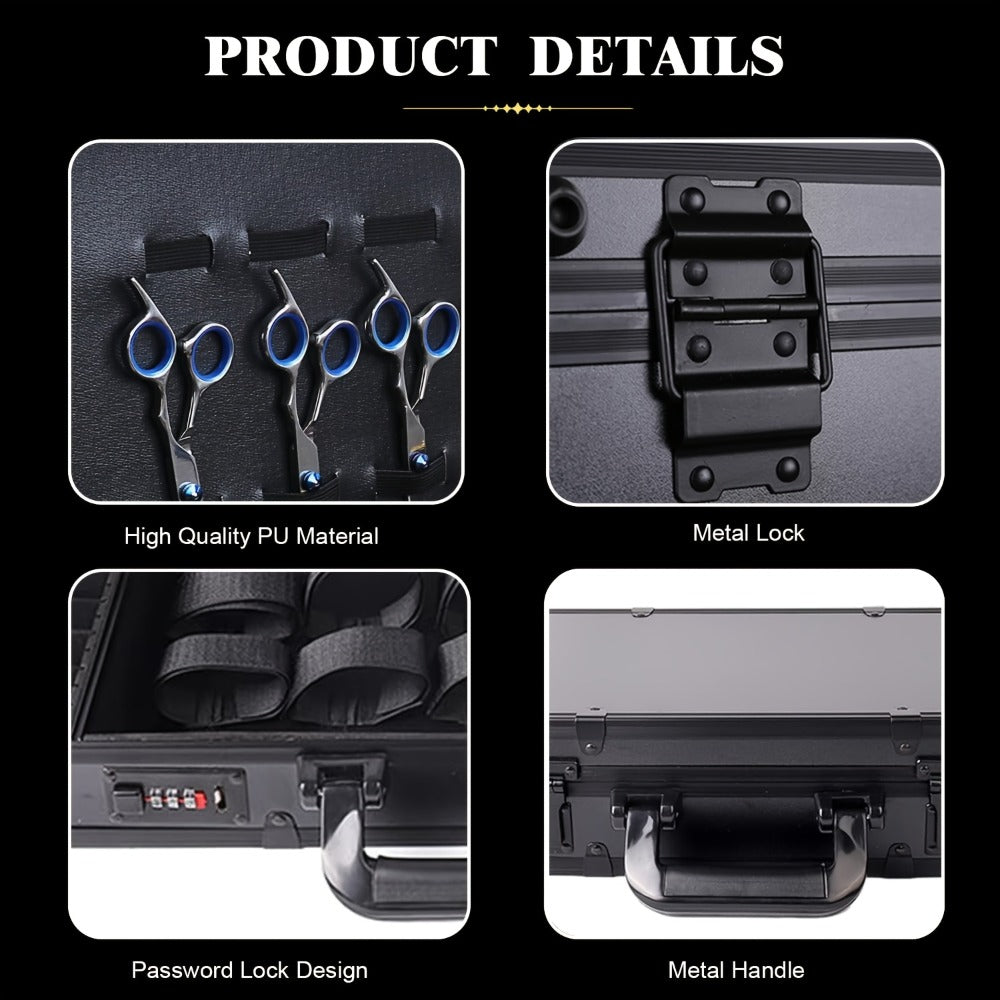 Professional Barber Bag Travel Case for Hair Stylists & Barbers – Portable Tool Carrying Case for Clippers, Scissors & Grooming Kit