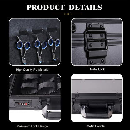 Professional Barber Bag Travel Case for Hair Stylists & Barbers – Portable Tool Carrying Case for Clippers, Scissors & Grooming Kit