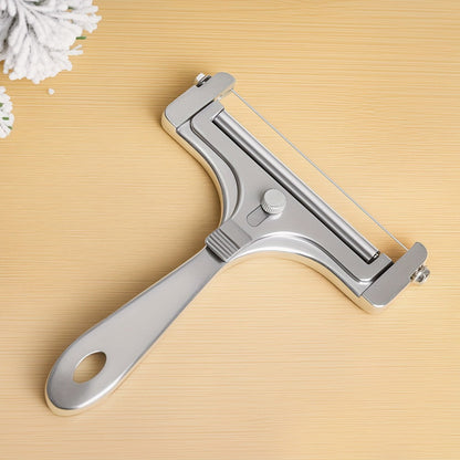 Cheese Slicer Adjustable Thickness 2-Pack, Stainless Steel Wire Cheese Cutter for Hard & Cheese