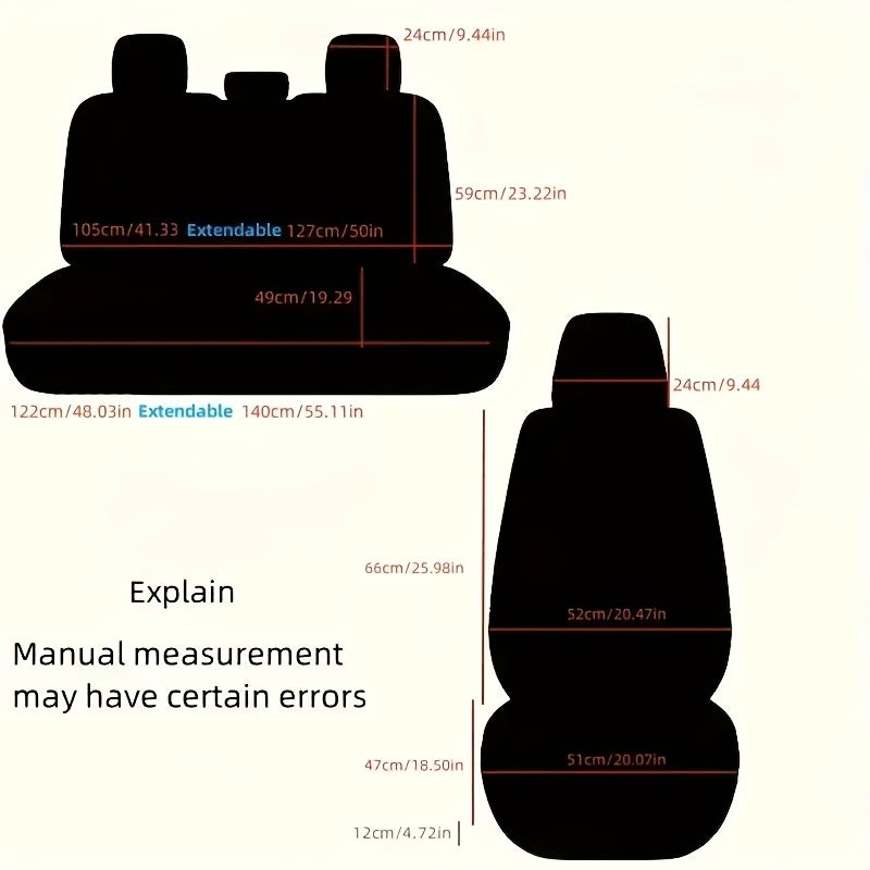 Padded Car Seat Covers in Five Colors with Single Front, Front Pair or Five-Seat Set Options