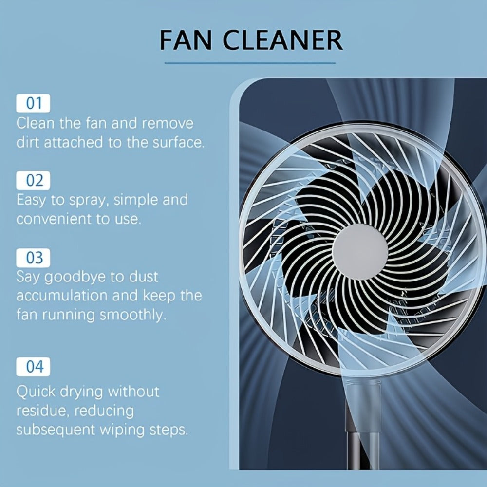 Fan Cleaner Spray Deep Cleaning Maintenance for Fan Blades Grilles Motor Internal Components for Entryways, Bedrooms and Living Spaces