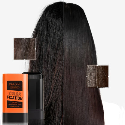 Portable Gray Root Cover Stick 2pcs, Disposable Hair Root Touch-Up with Plant-Based Squalane, Instant Gray Coverage
