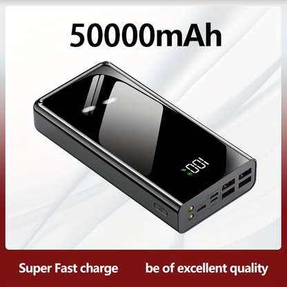 Portable Charger 50000mAh Large Power Bank LED Light Power Display Multi-Port USB-C Micro for an Everyday Personal Care Routine