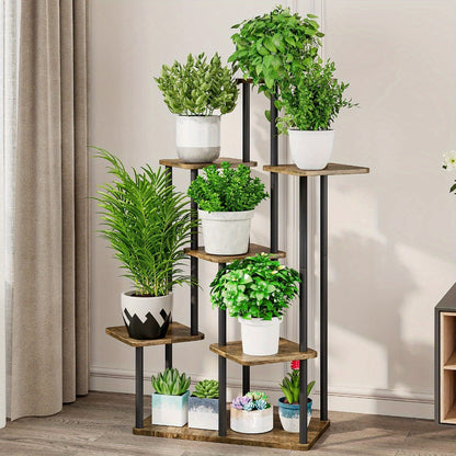Plant Stand Indoor Multi Tier Corner Metal Flower Stand Tall Plant Shelf for Living Room Bedroom Patio for Garden, Patio and Yard Use