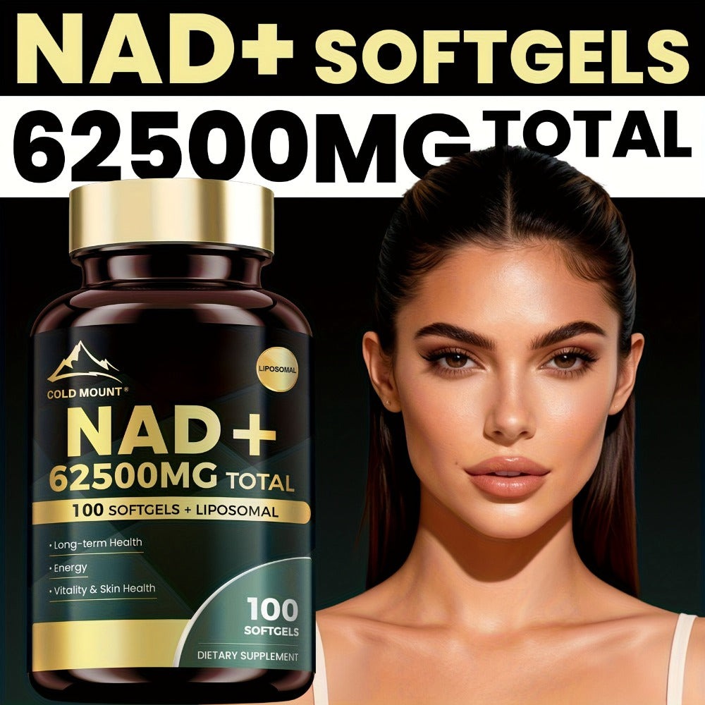 NAD+ Supplement 62500mg with Nicotinamide Riboside & Trans-Resveratrol, Healthy Aging, Brain Health