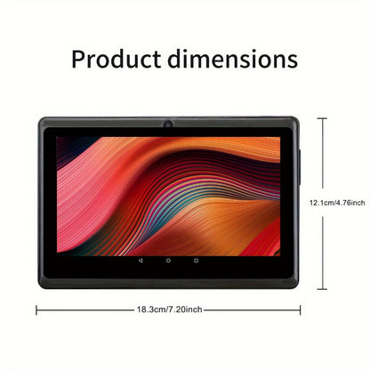 Android Tablet 7-Inch PRITOM with Android 13, 4GB Total RAM, 32GB Internal Storage and Detachable Case