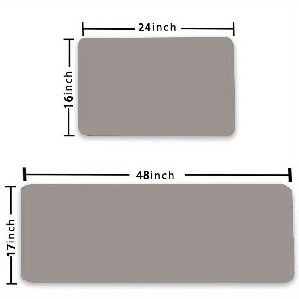 Black-and-White Cat Kitchen Floor Mat with Playful Pattern in 20 x 31 or 23.6 x 35.4-Inch Sizes