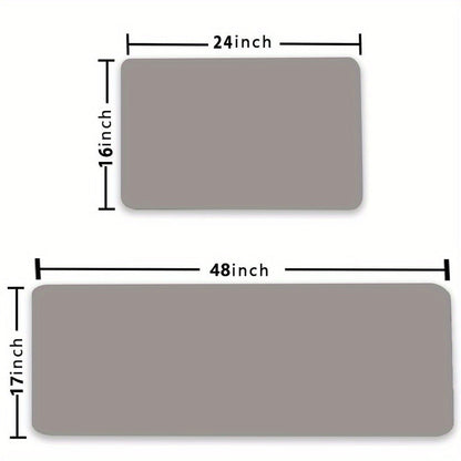 Black-and-White Cat Kitchen Floor Mat with Playful Pattern in 20 x 31 or 23.6 x 35.4-Inch Sizes
