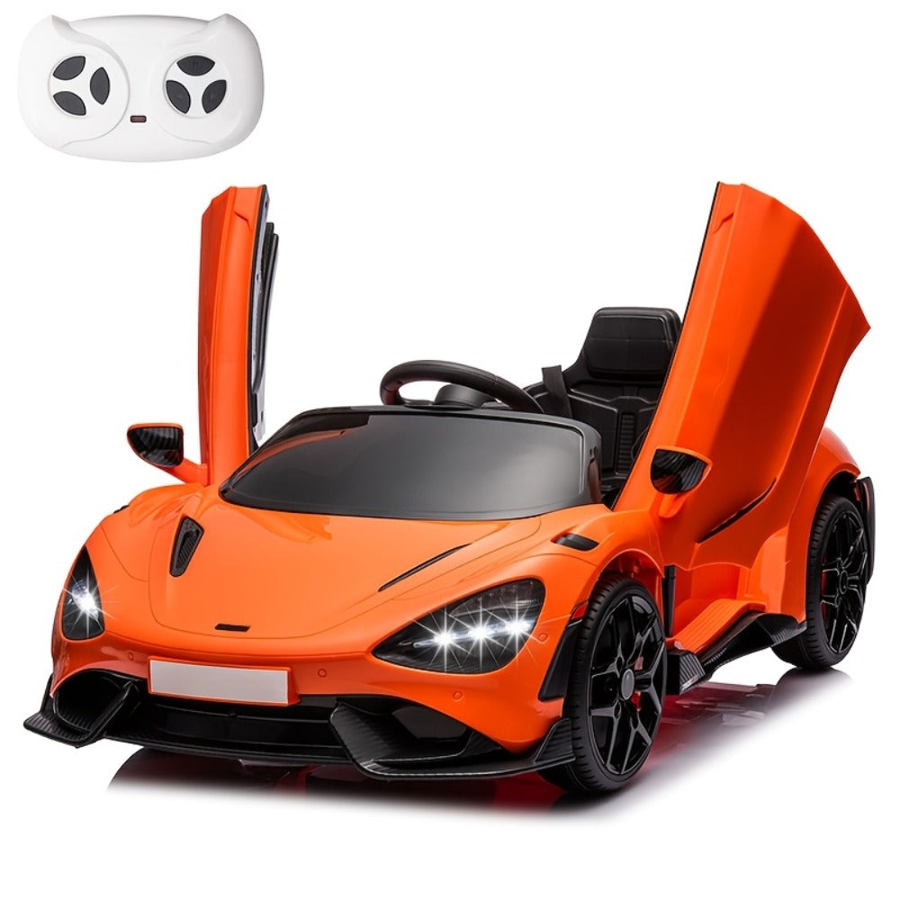 12V Kids Ride On Car Electric Vehicle with Hydraulic Doors Remote Control with the Listed Color, Size or Set Options for Everyday Use