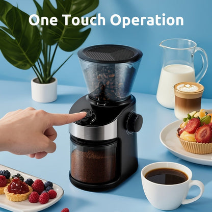 Burr Coffee Grinder Electric, Coffee Bean Grinder with 40-Second Digital Timer, 25 Precise Grind Settings