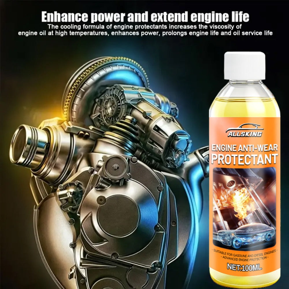 Engine Anti-Wear Protection Fluid 100ml – Cylinder Block Restoration Agent, Reduces Engine Noise, Prevents Wear, Seals Micro-Cracks