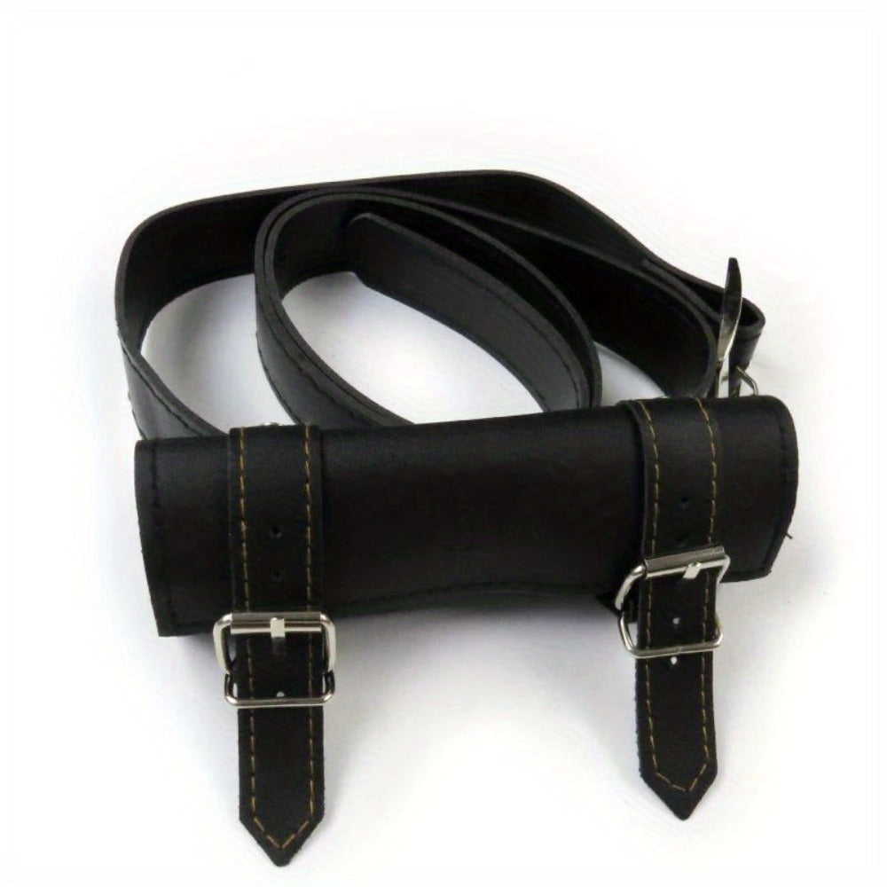 Sword Belt Holster with Dual Buckle Loops in Black or White for Katana-Style Costume Props