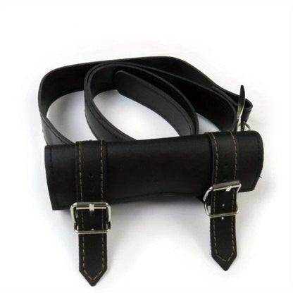Sword Belt Holster with Dual Buckle Loops in Black or White for Katana-Style Costume Props