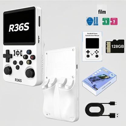 Handheld Game Console with 3.5-Inch IPS Screen, 3000mAh Battery, TF Expansion & HD TV Output
